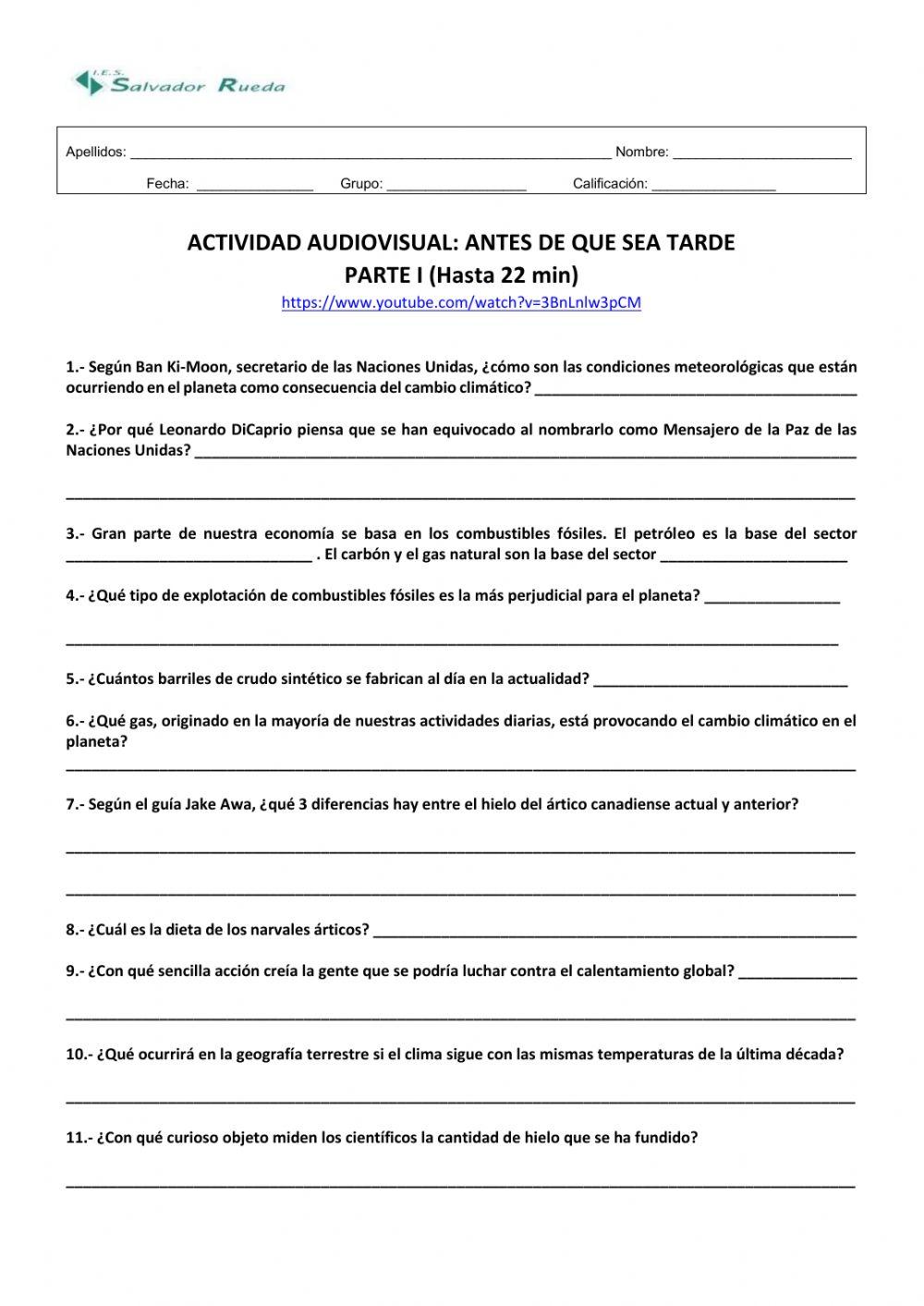 Antes de que sea tarde