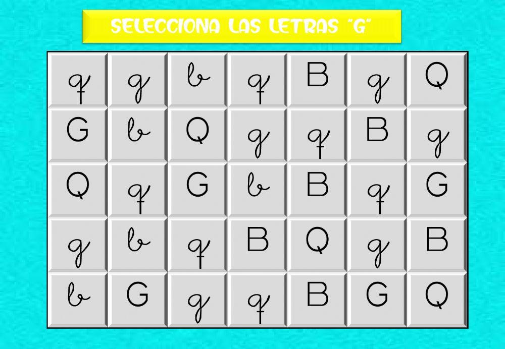 DISCRIMINACIÓN VISUAL G