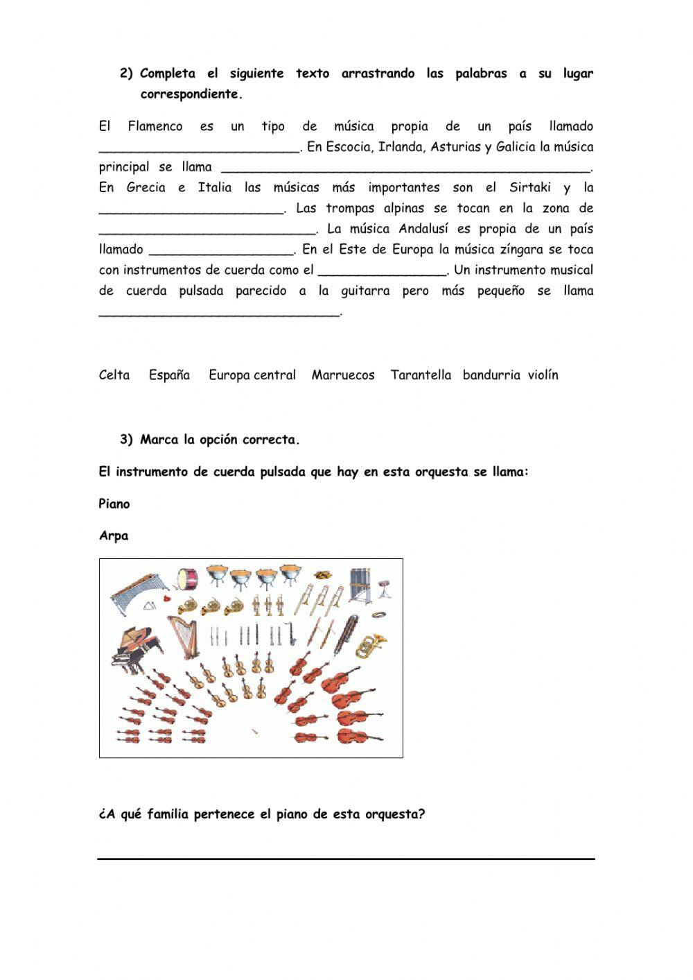 Repaso de Música Primer Trimestre