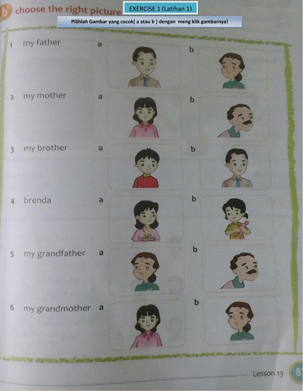 My family kelas 1 semester 2 (kd.5)