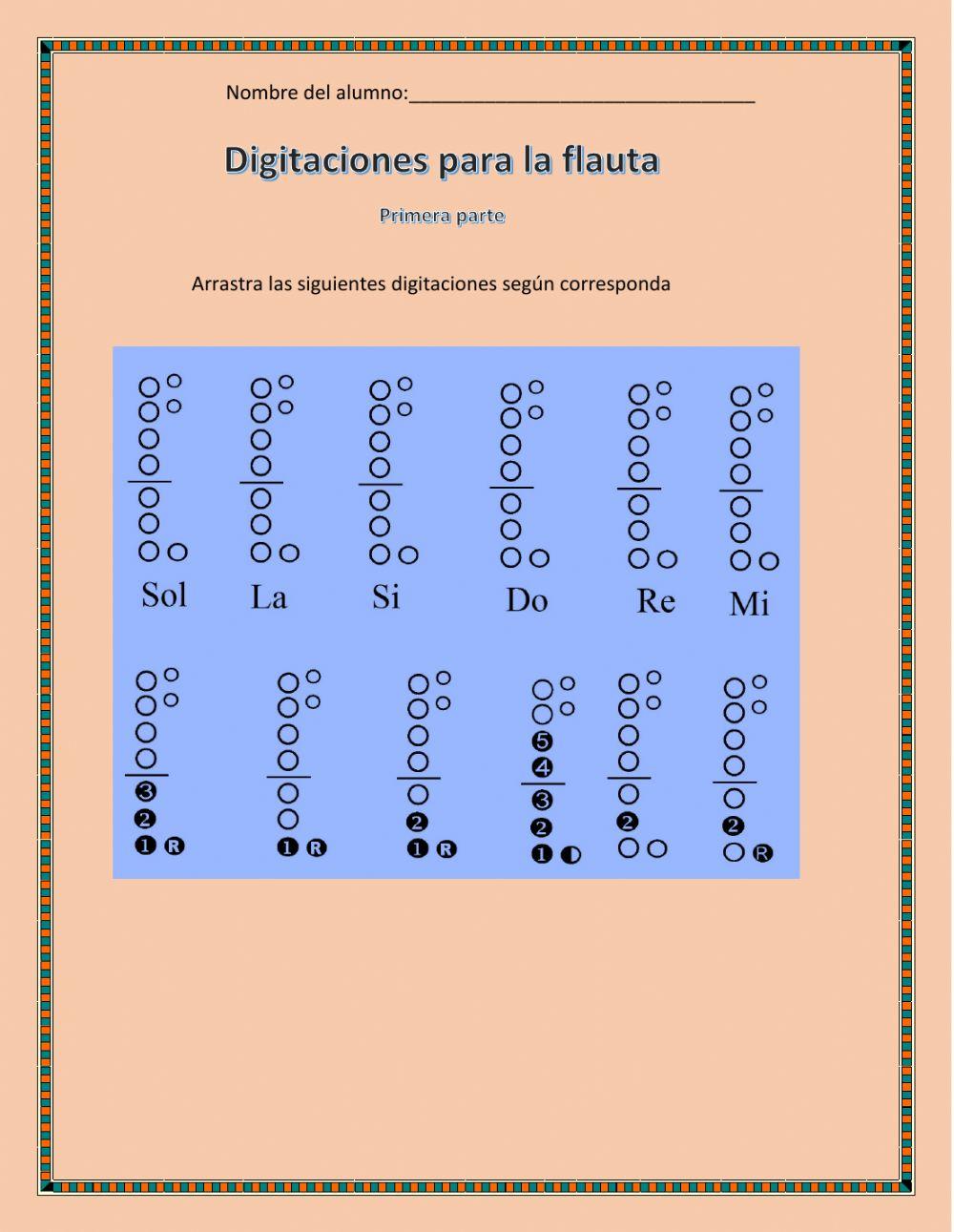 Digitaciones para la flauta parte1