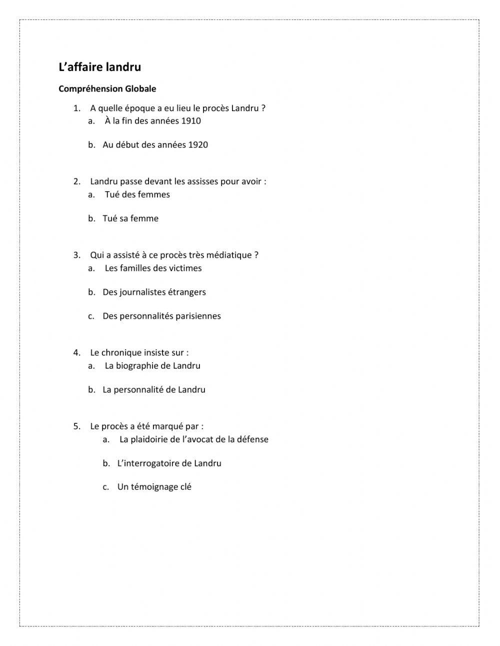 ecoute:  l'affaire landru