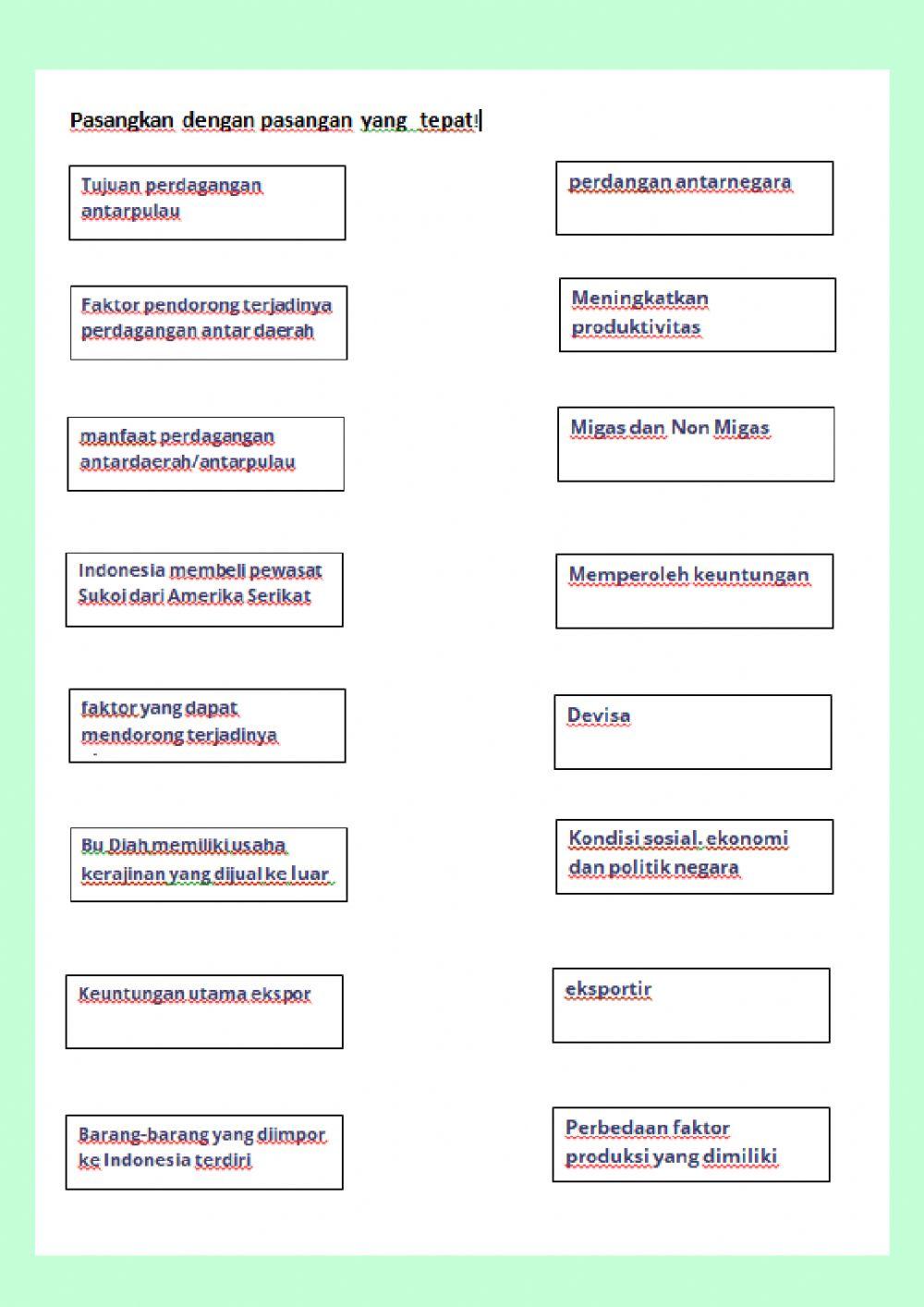 Perdagangan antar daerah dan antar negara