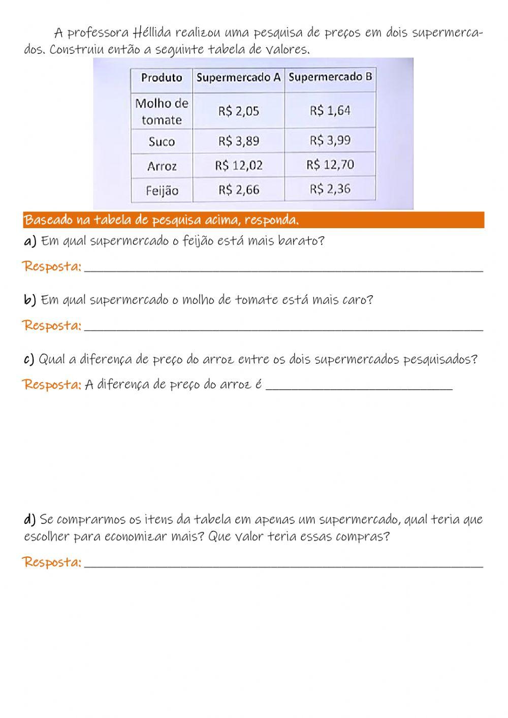 Números Decimais e Sistema Monetário