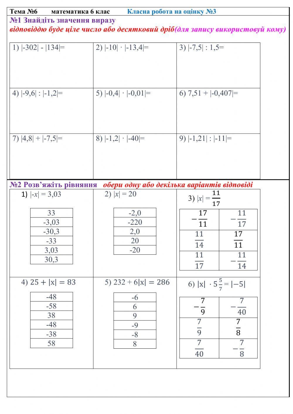 Модуль числа