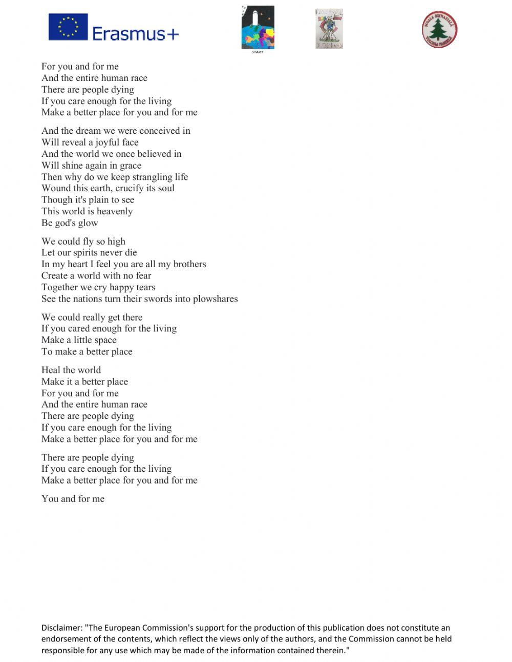 Heal the world-Michael Jackson