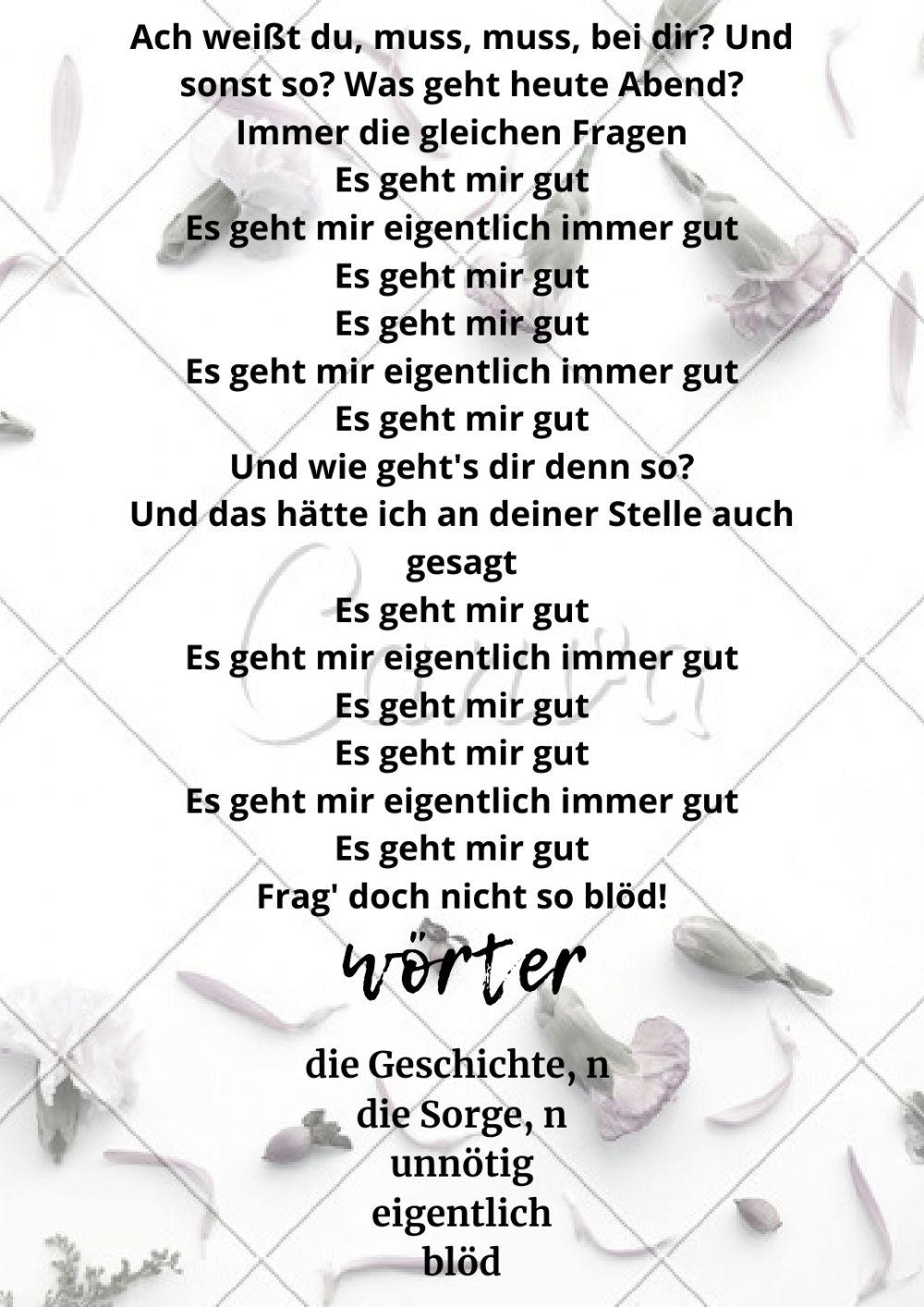 Es geht mir gut - AnnenMayKantereit