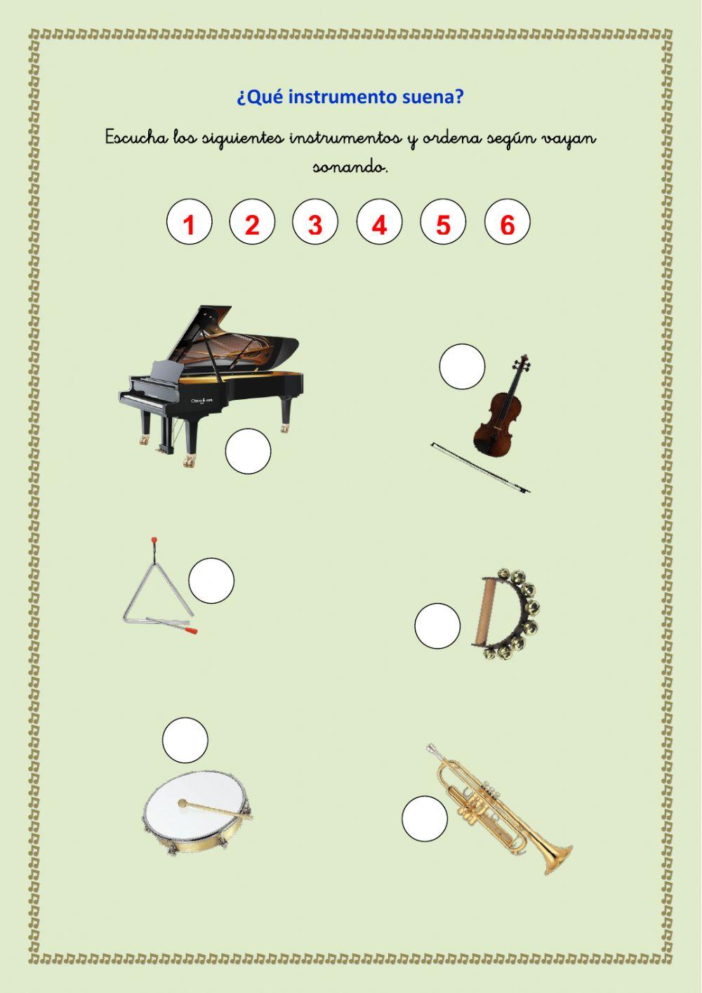 ¿Qué instrumento suena?