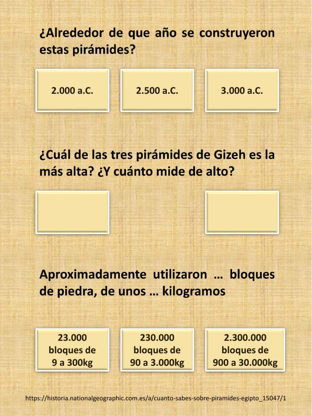 Las pirámides de egipto