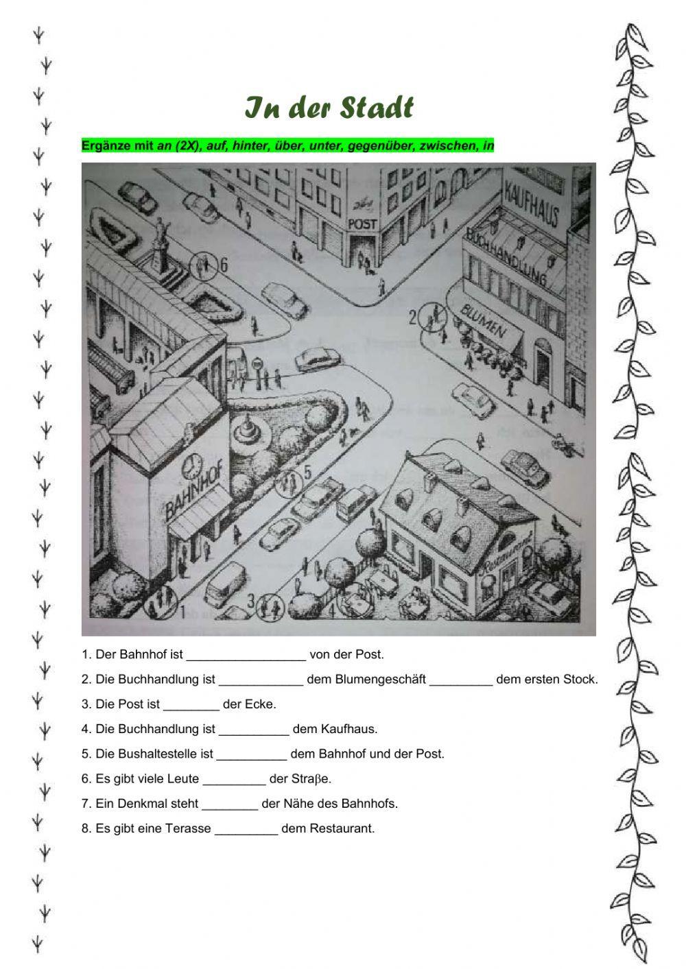 Lokalpräpositionen im Dativ