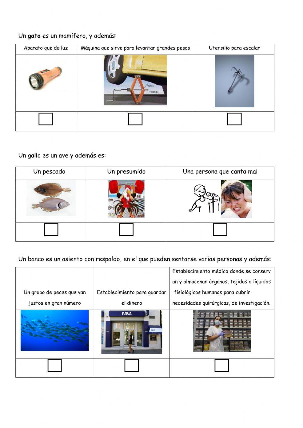 Palabras polisémicas