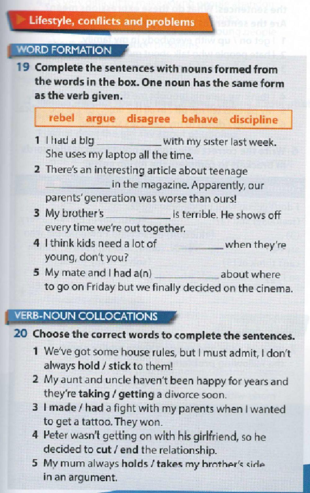 Lifestyle- Conflicts