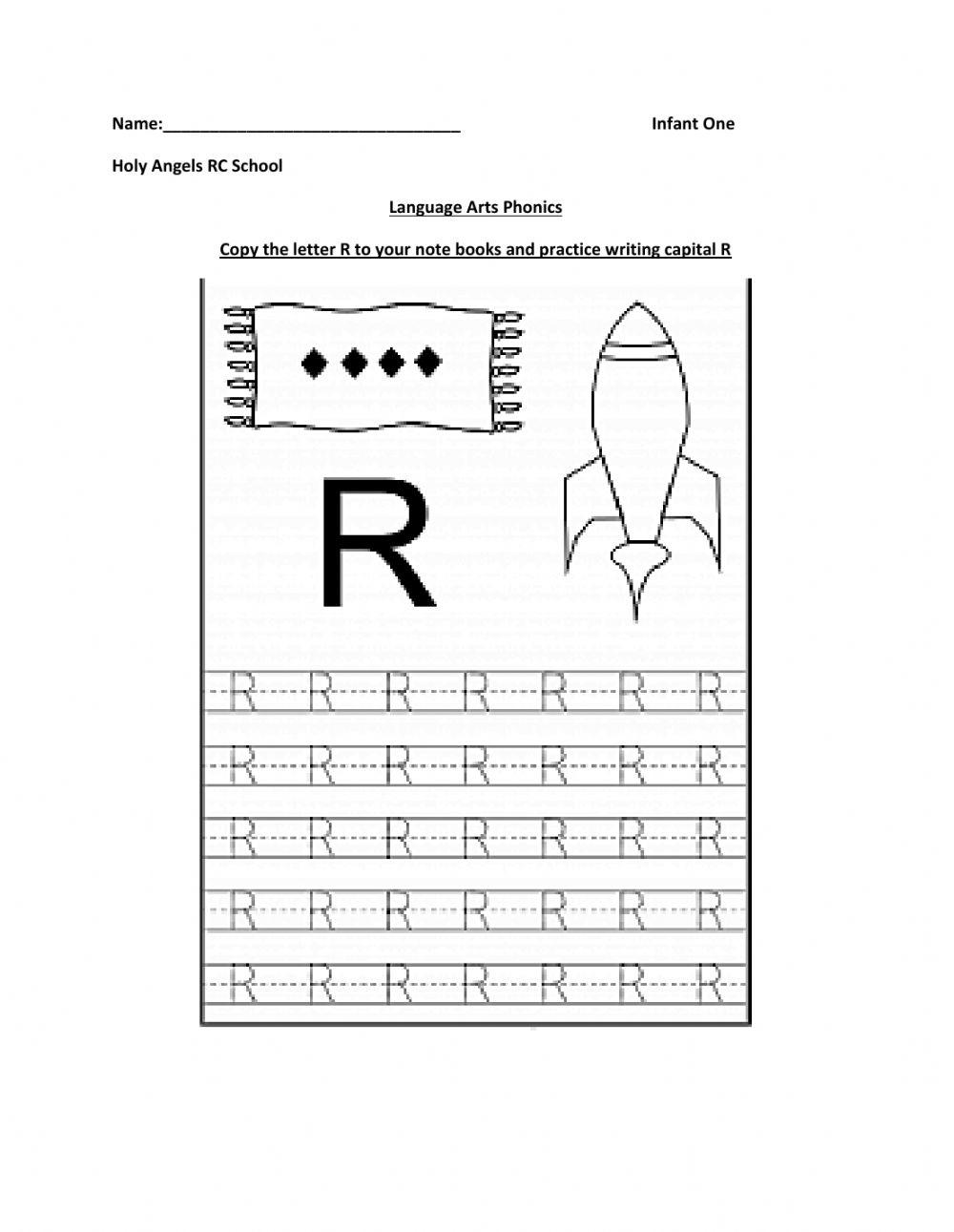 Letter R 1832 Sharlene1 Live Worksheets