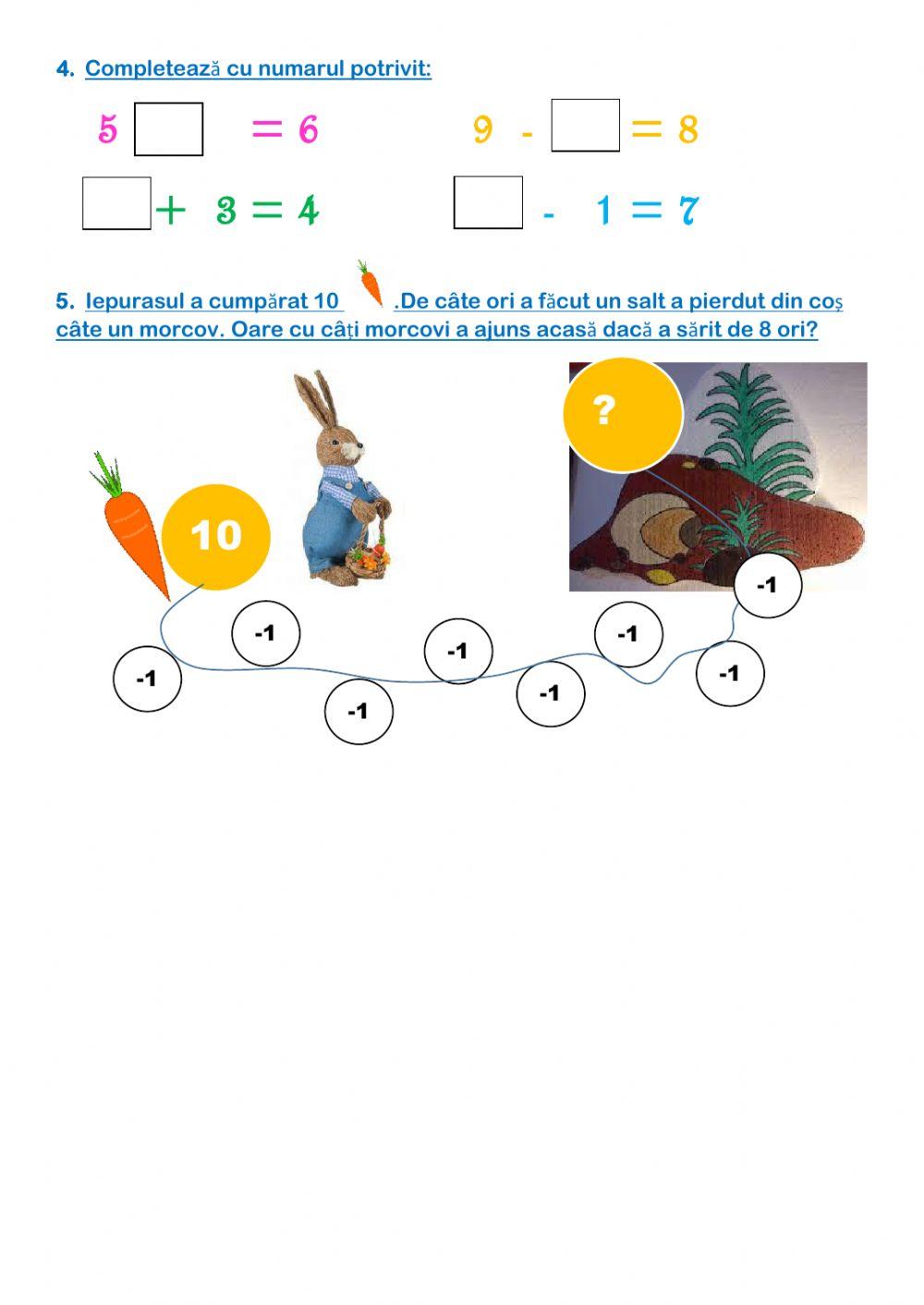 Adunarea si scaderea cu 1