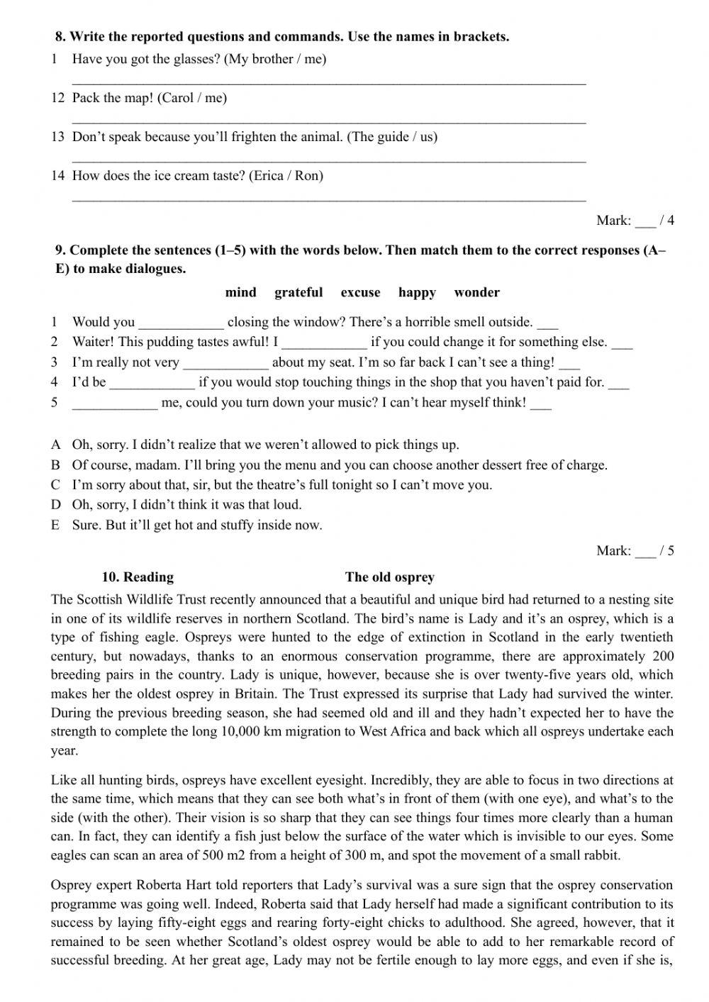 Test intermediate insight unit 7 b