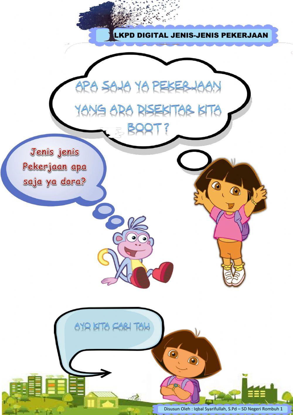 LKPD Digital Jenis-Jenis Pekerjaan kelas IV tema 4