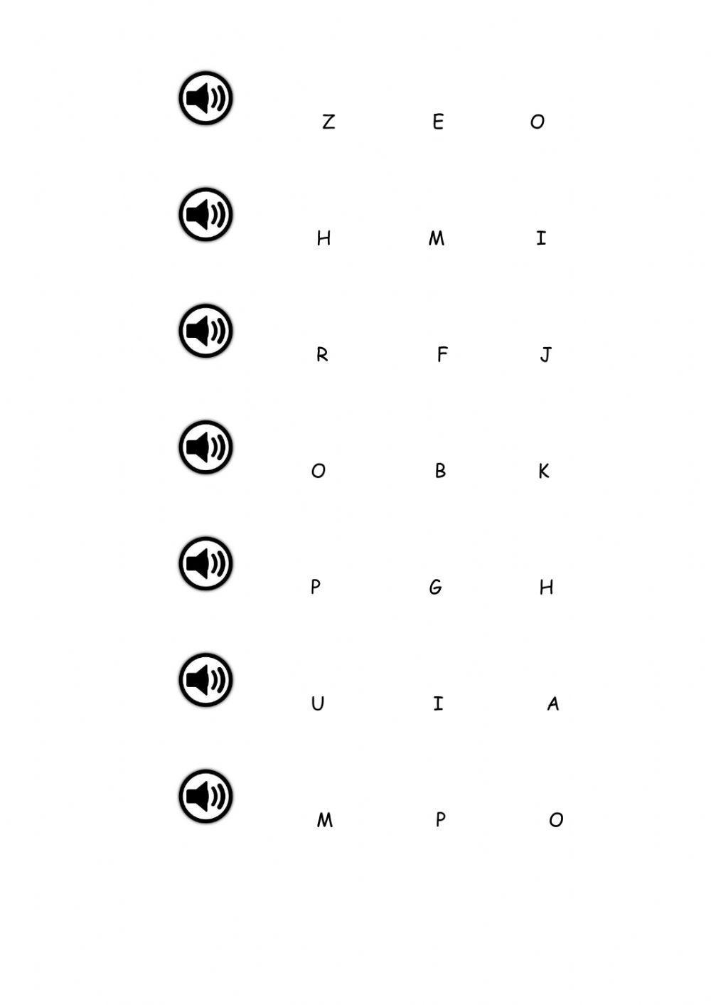 Alphabet Listening Practice