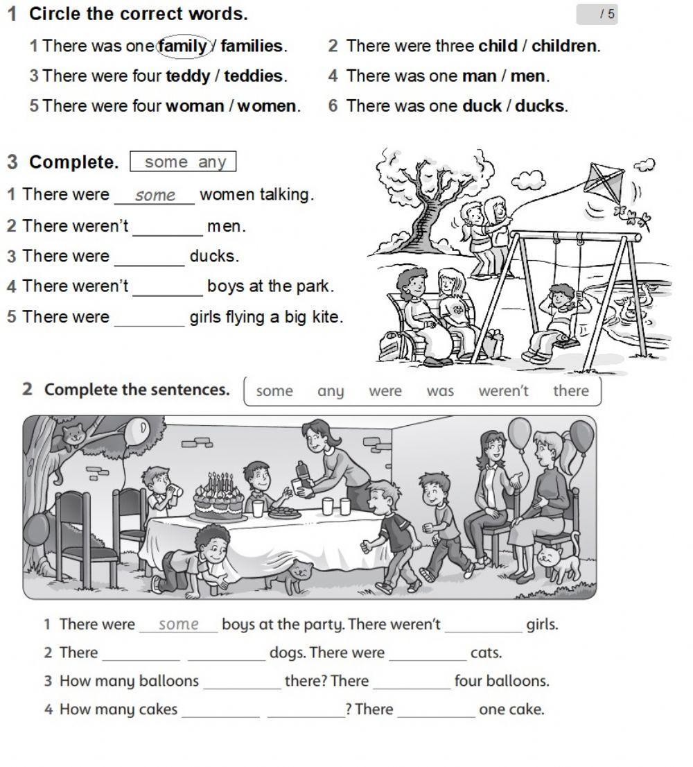 Some-any    was-were