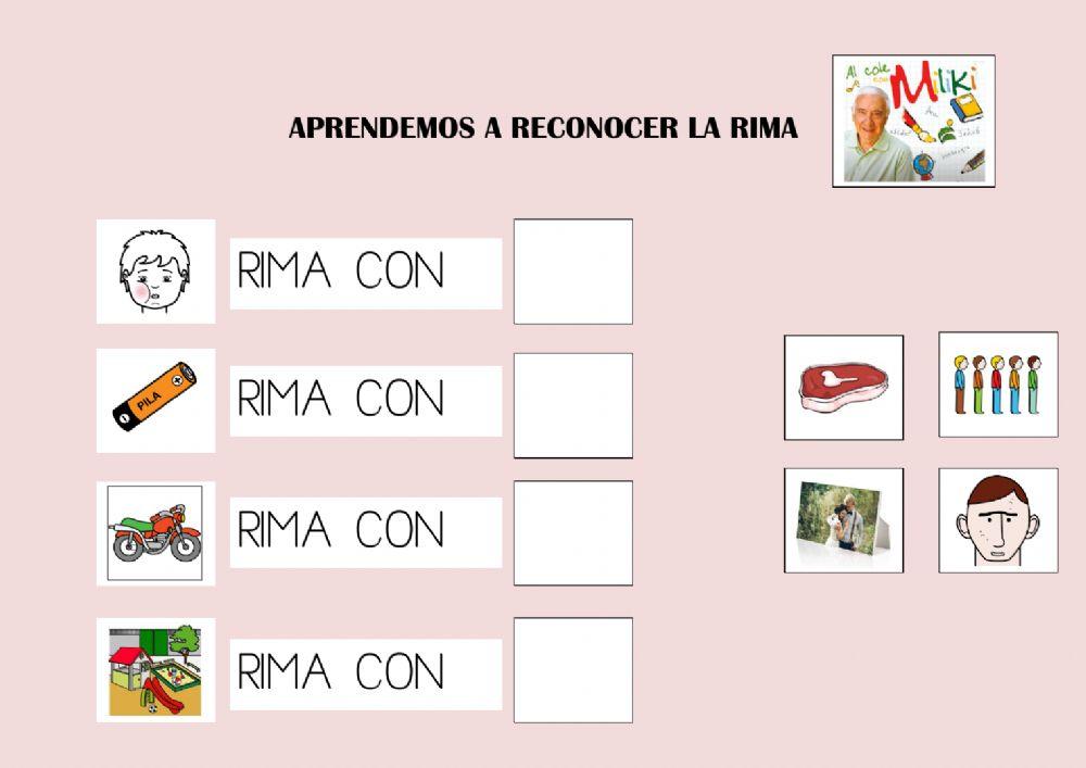 Aprendemos a reconocer la rima