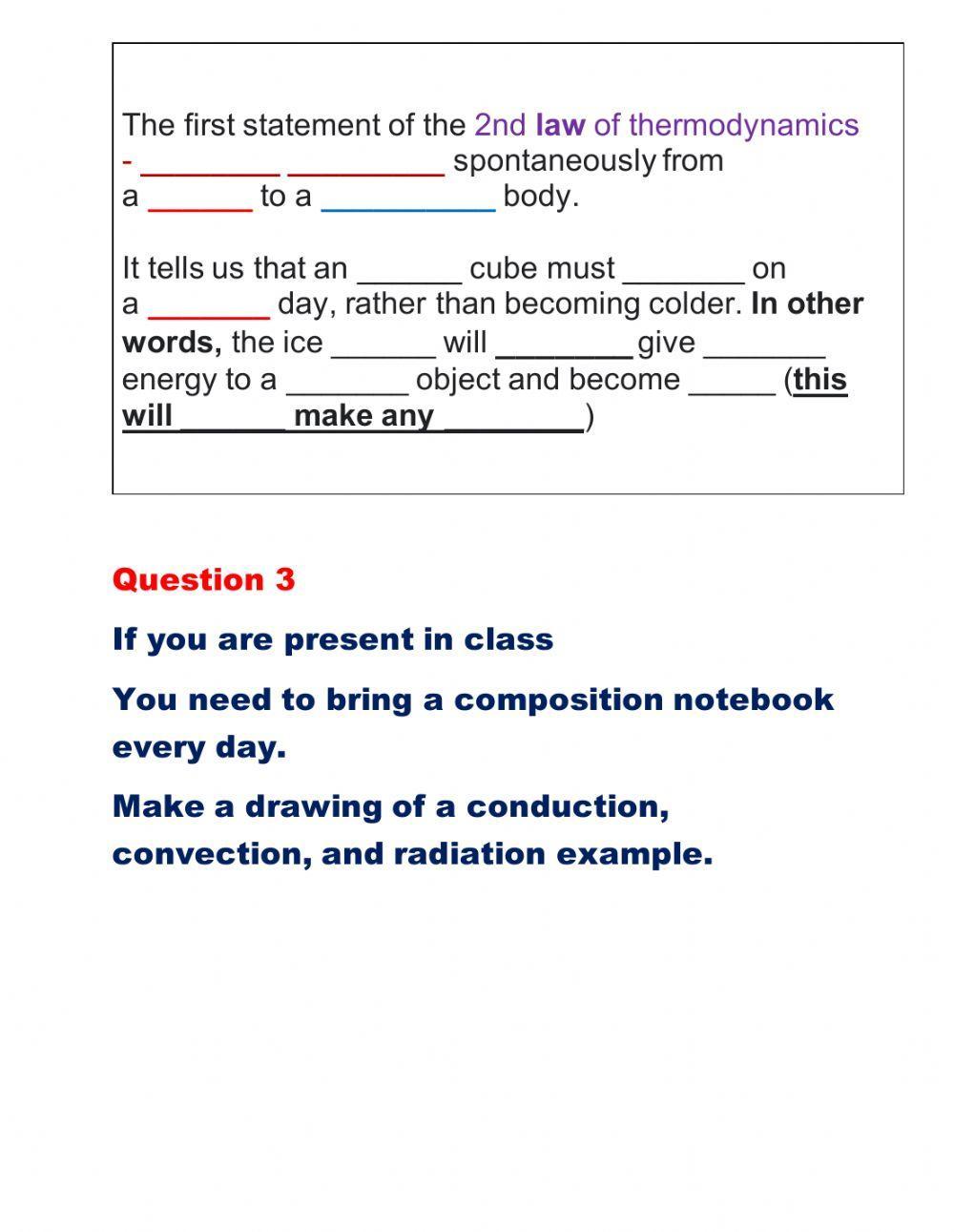 Conduction, Convection, and Radiation