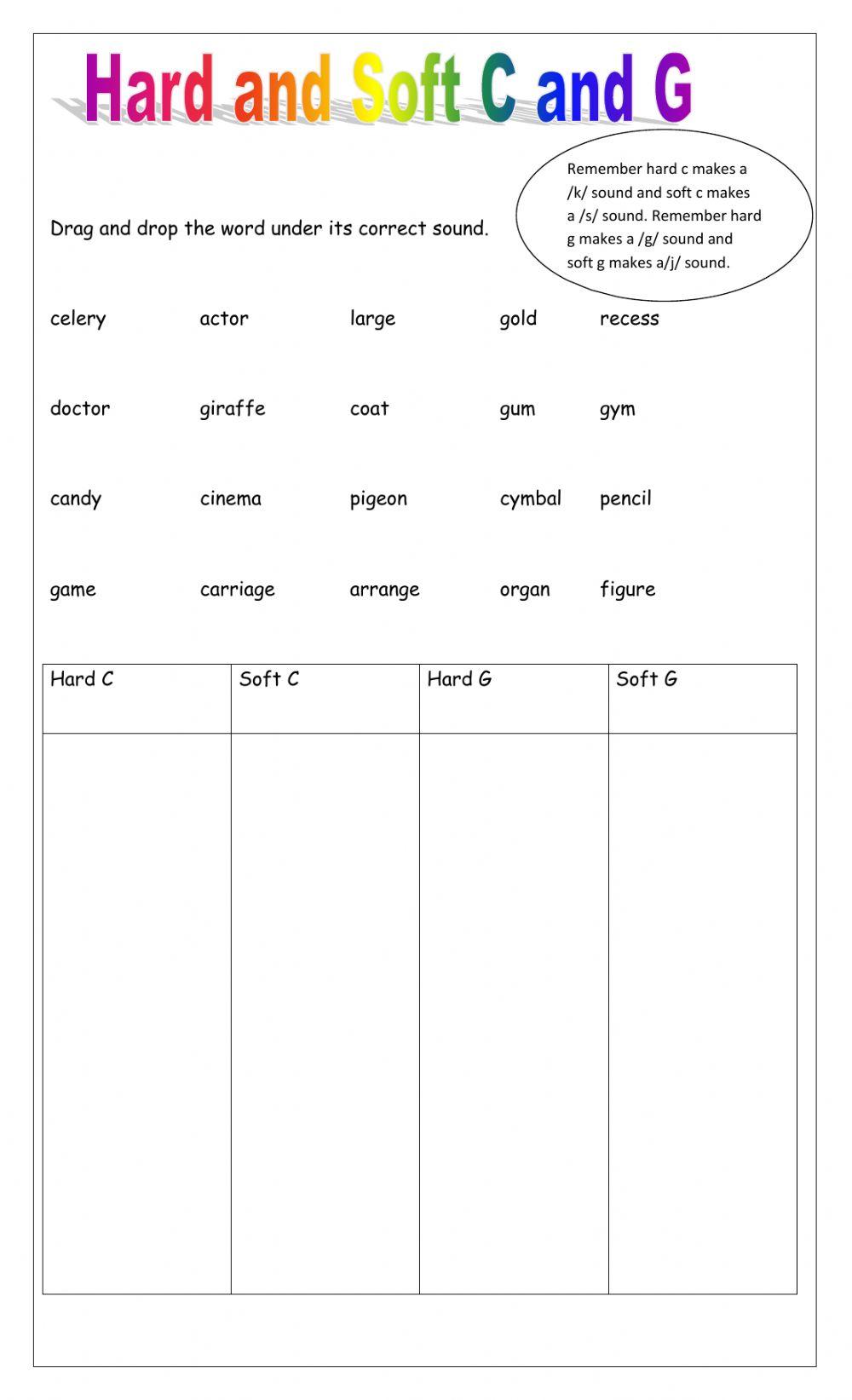 643825 Hard and Soft C and G PRA LiveWorksheets