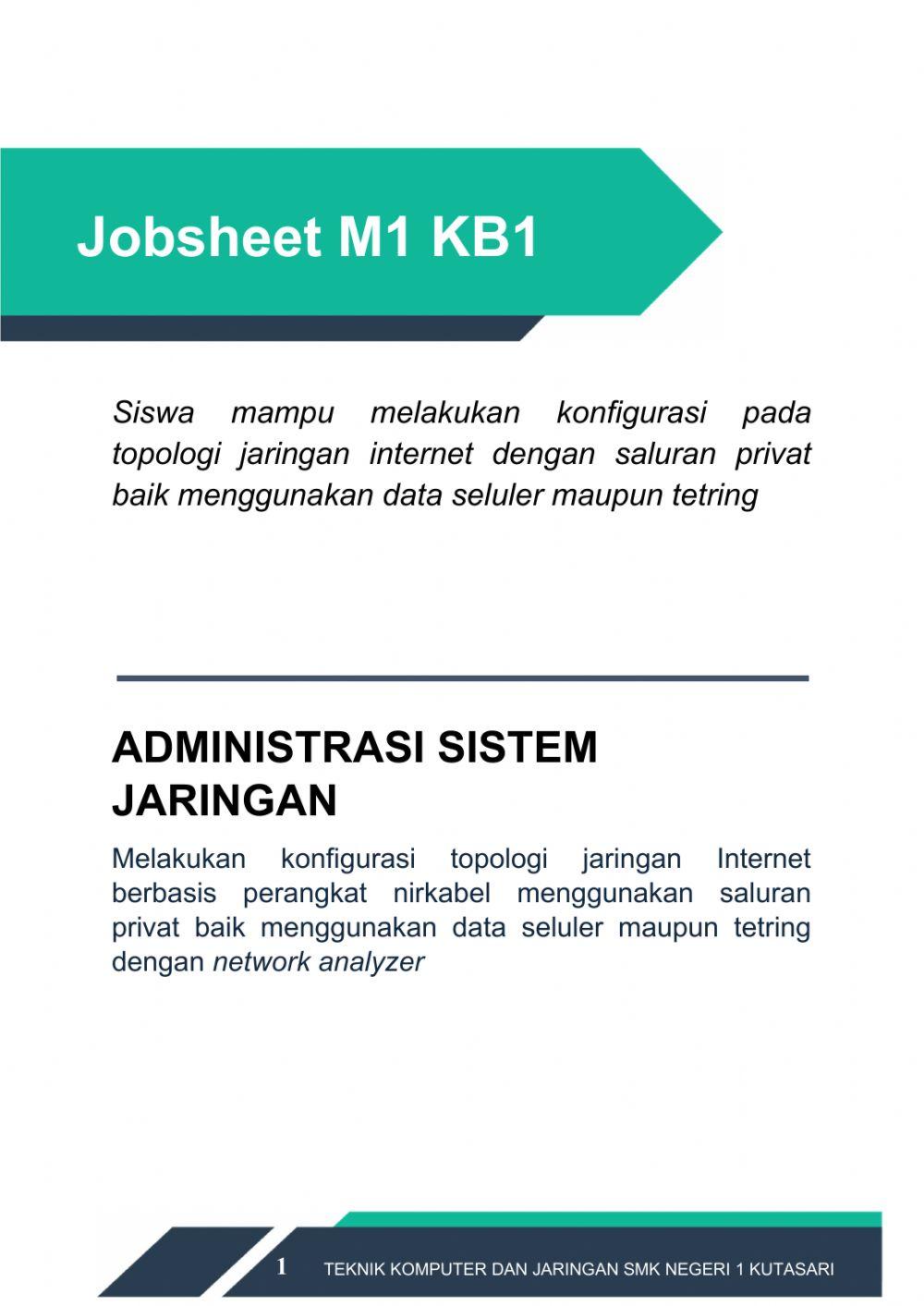 Administrasi Sistem Jaringan