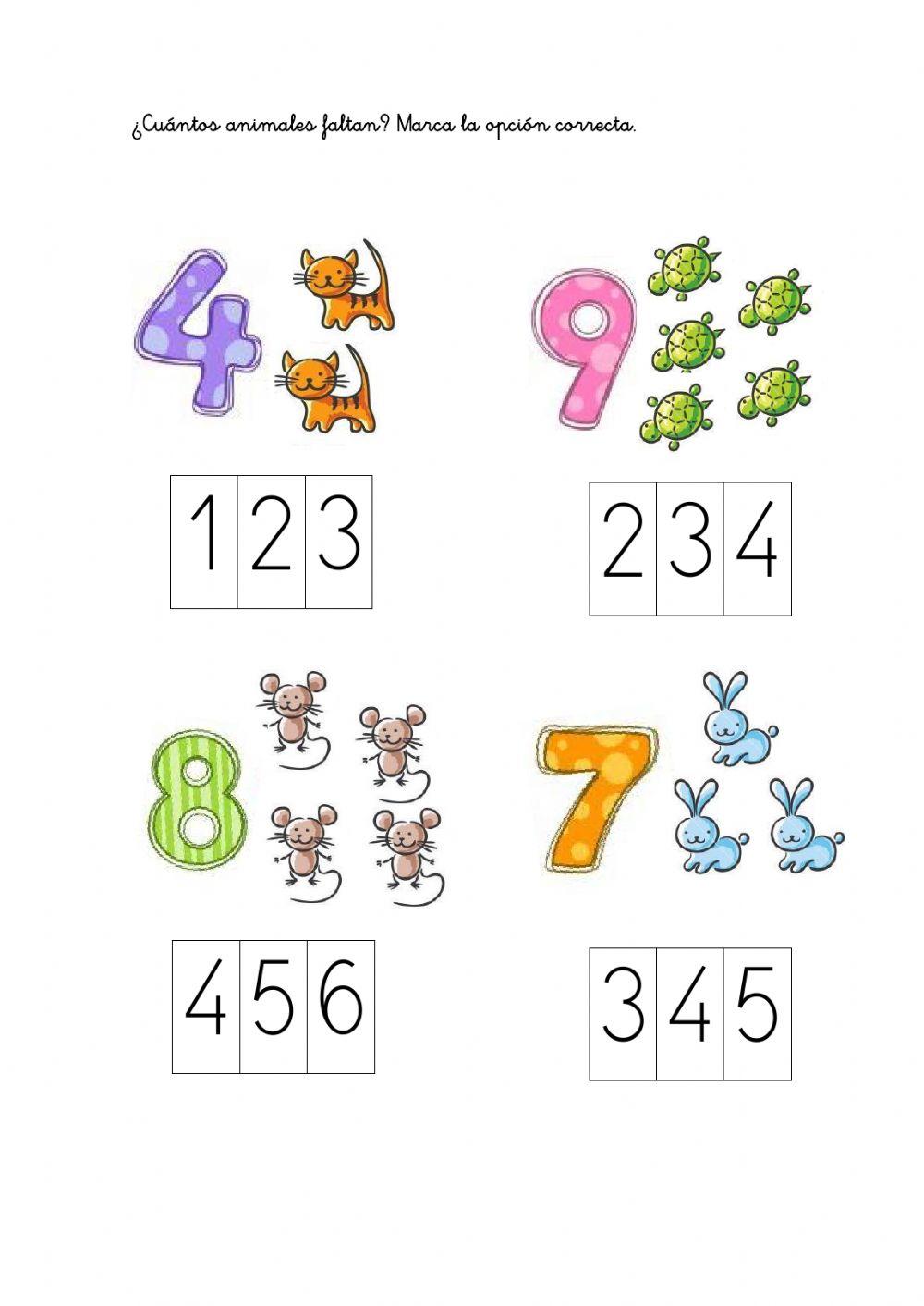 ¿Cuántos animales faltan?