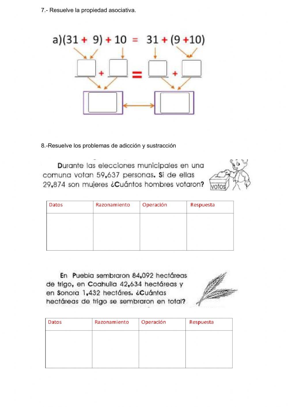 Evaluación  4TO Matemáticas VIRTUAL