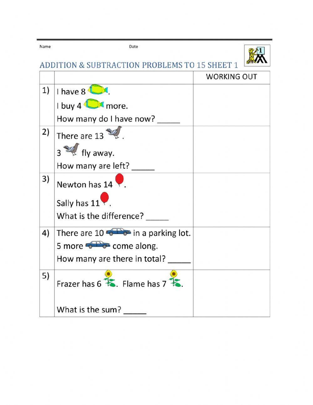 Maths - word problems