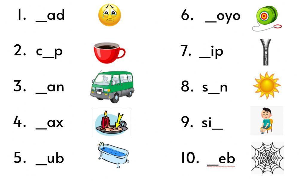 Phonics s to z