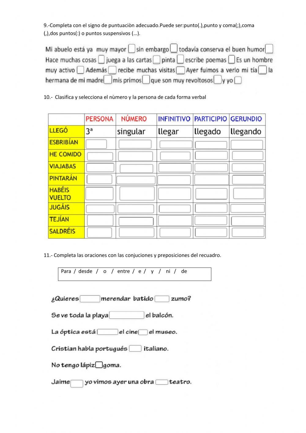 Evaluaciòn 6to Lengua y Literatura Virtual