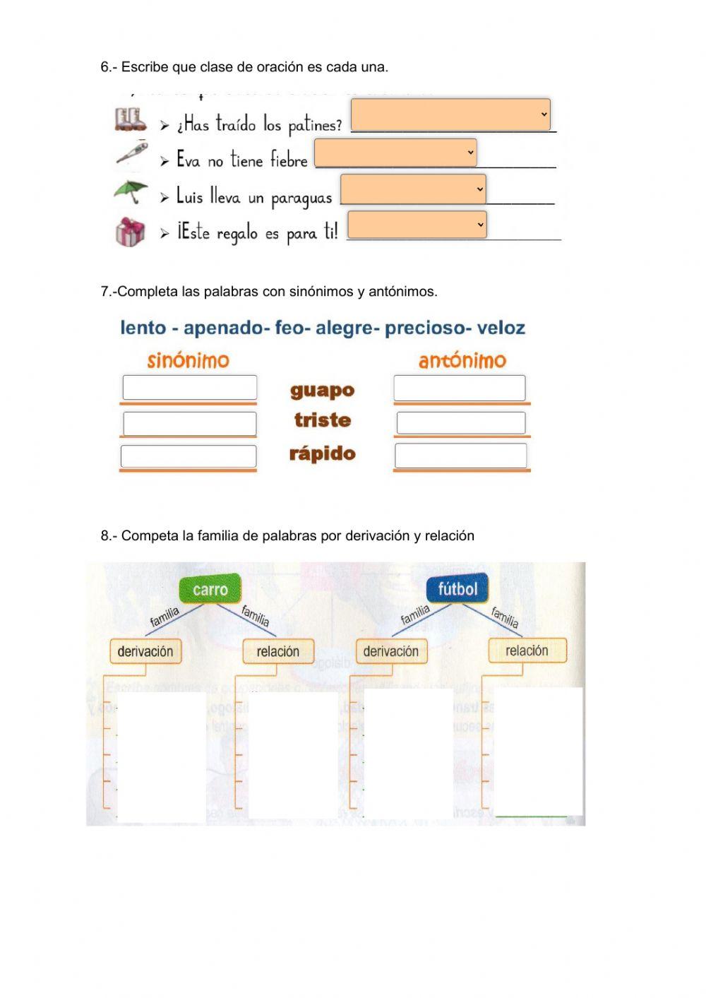 Evaluaciòn Lengua y Literatura 4to Virtual