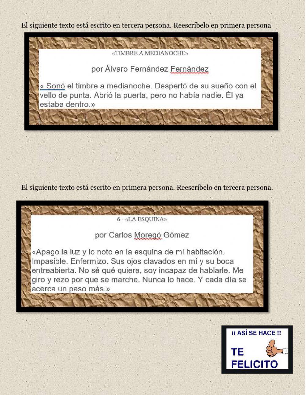 Narrador o protagonista