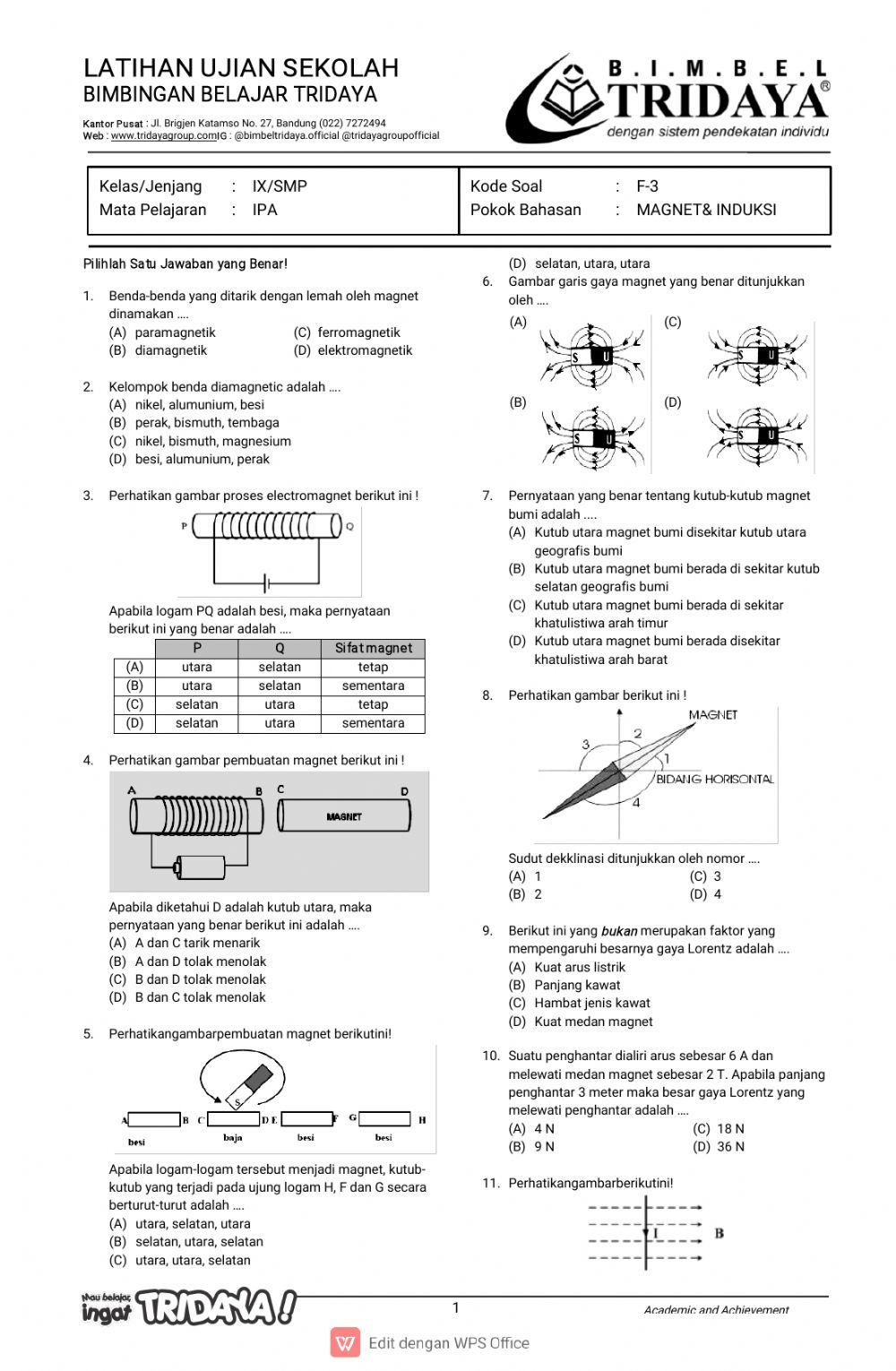 Kemagnetan dan induksi elektromagnetik