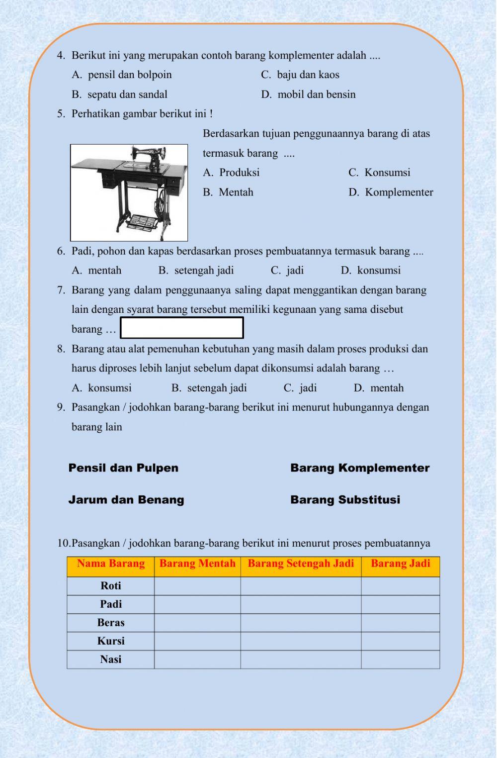 LKS IPS 7 Alat Pemenuhan Kebutuhan Manusia