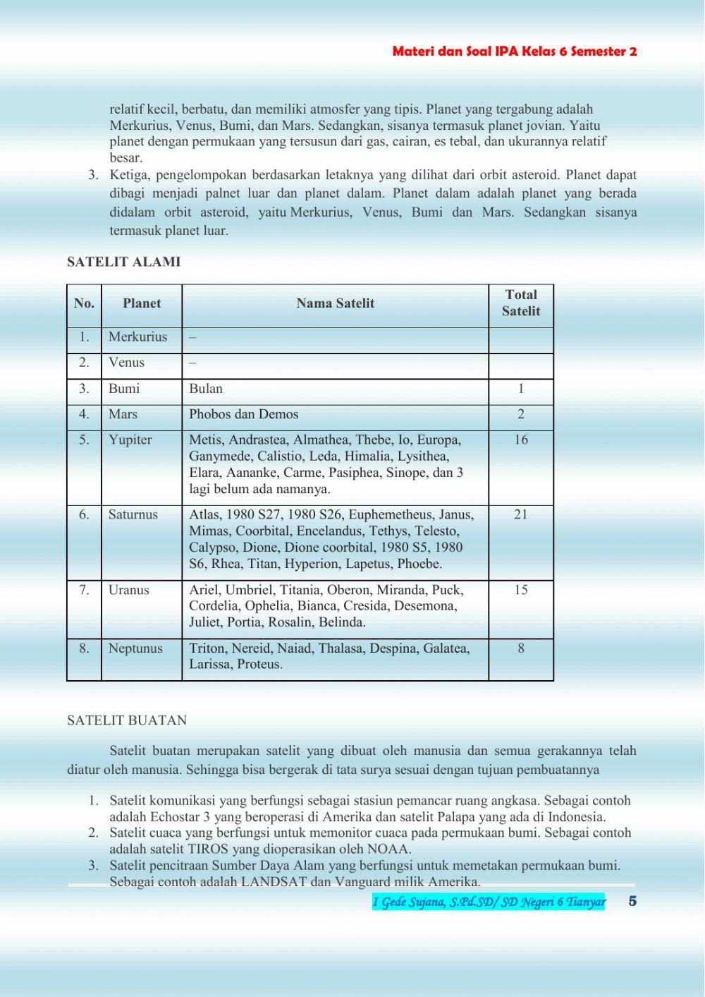 LKPD IPA Kelas 6 Semester 2