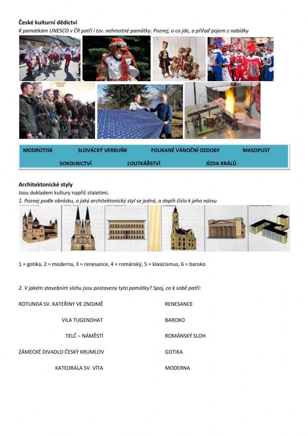 Přírodní a kulturní dědictví