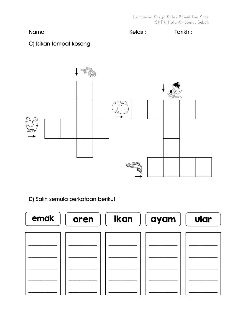 Perkataan Awalan Vokal 1