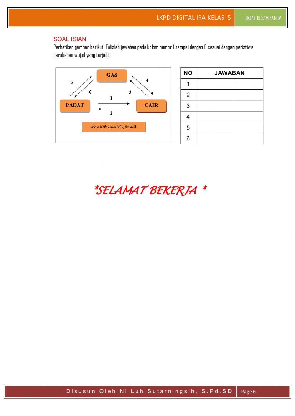 LKPD IPA kelas 5 semester 2