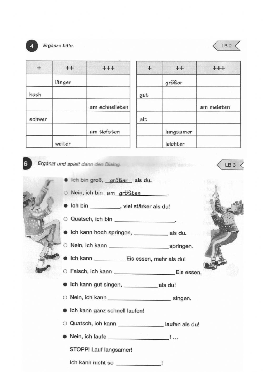 Steigerung Von Adjektiven Englisch übungen Pdf Steigerung der Adjektive 3. online exercise for | Live Worksheets