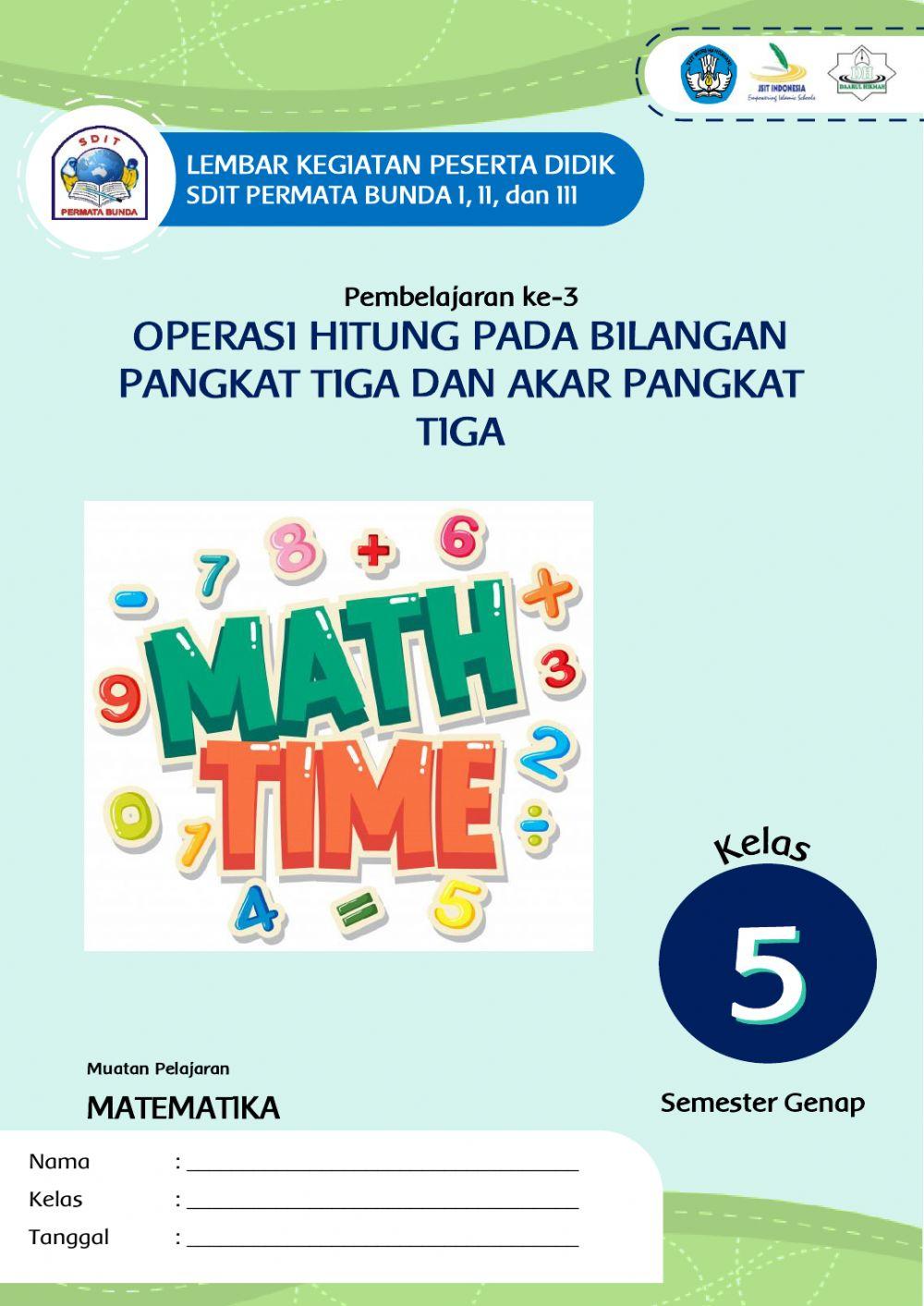 Operasi Hitung Pangkat Tiga dan Akar Pangkat Tiga