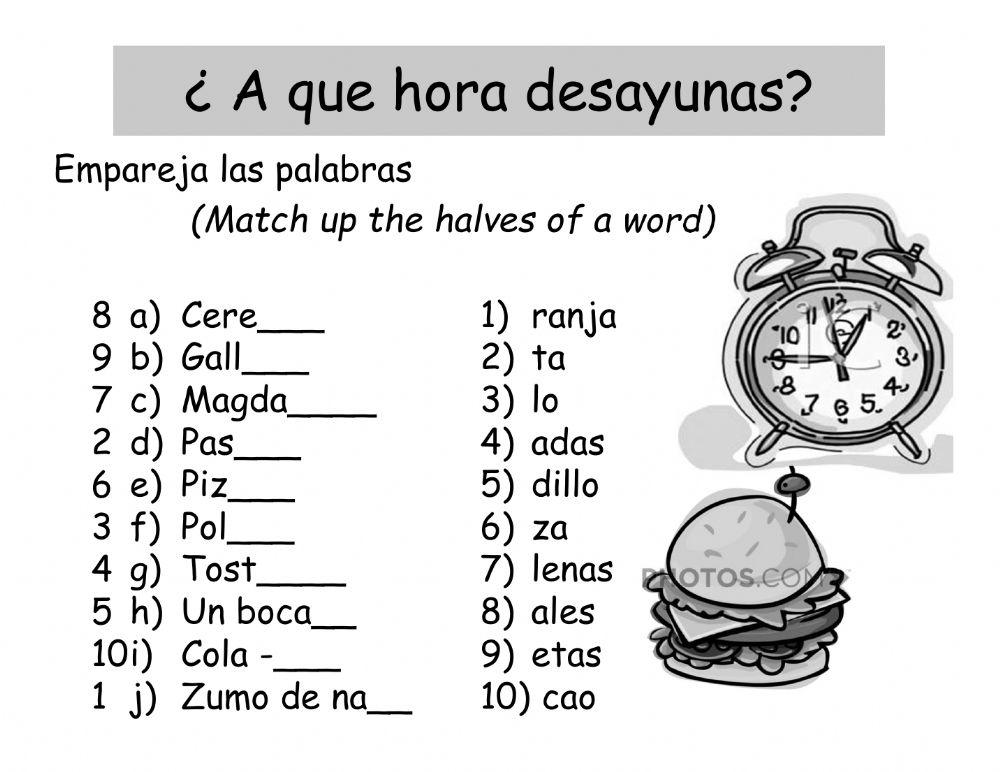 Word Halves Spanish Food Worksheet Live Worksheets word-halves-spanish-food-worksheet-live-worksheets