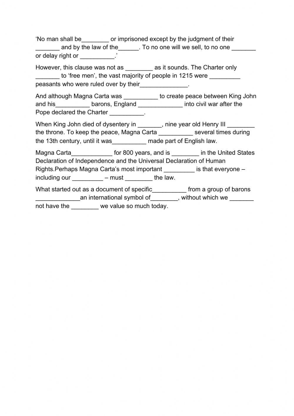 what-is-magna-carta-worksheet-live-worksheets