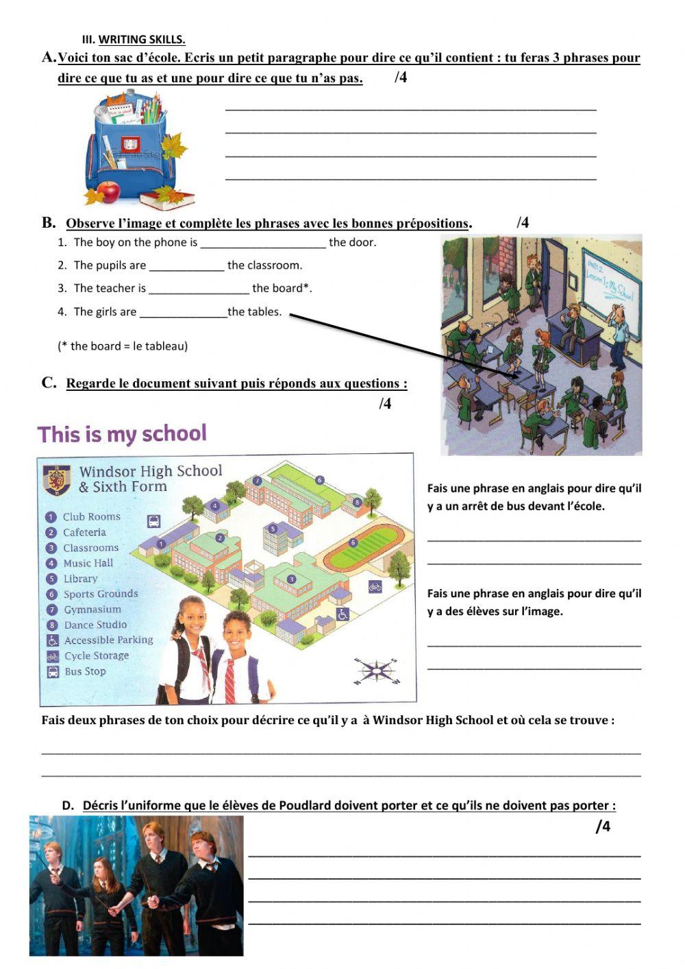 Evaluation sommative Séquence 2 6D