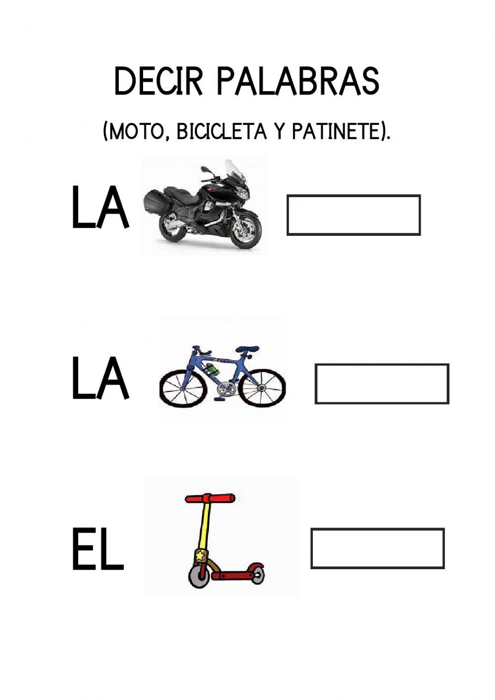 Vocabulario medios de transporte