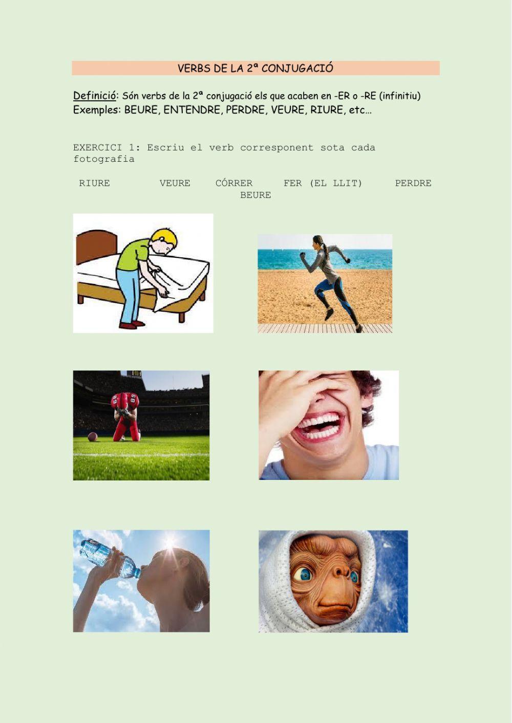 VERBS 2ª CONJUGACIÓ