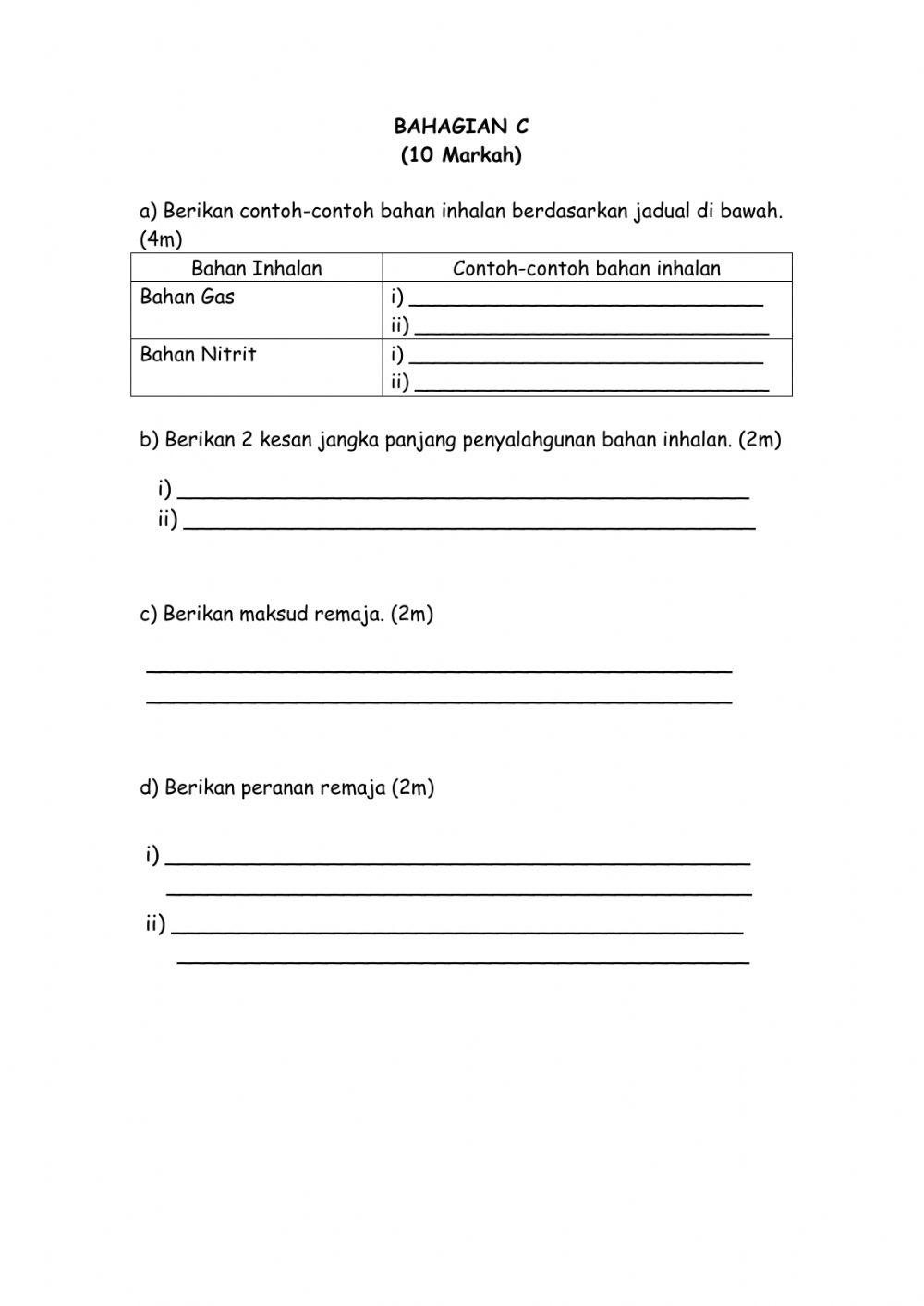 Pendidikan Kesihatan Tahun 6