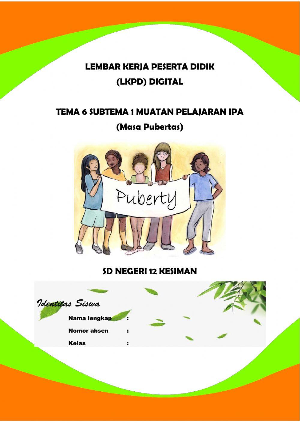 LKPD Tema 6 Muatan Pelajaran IPA