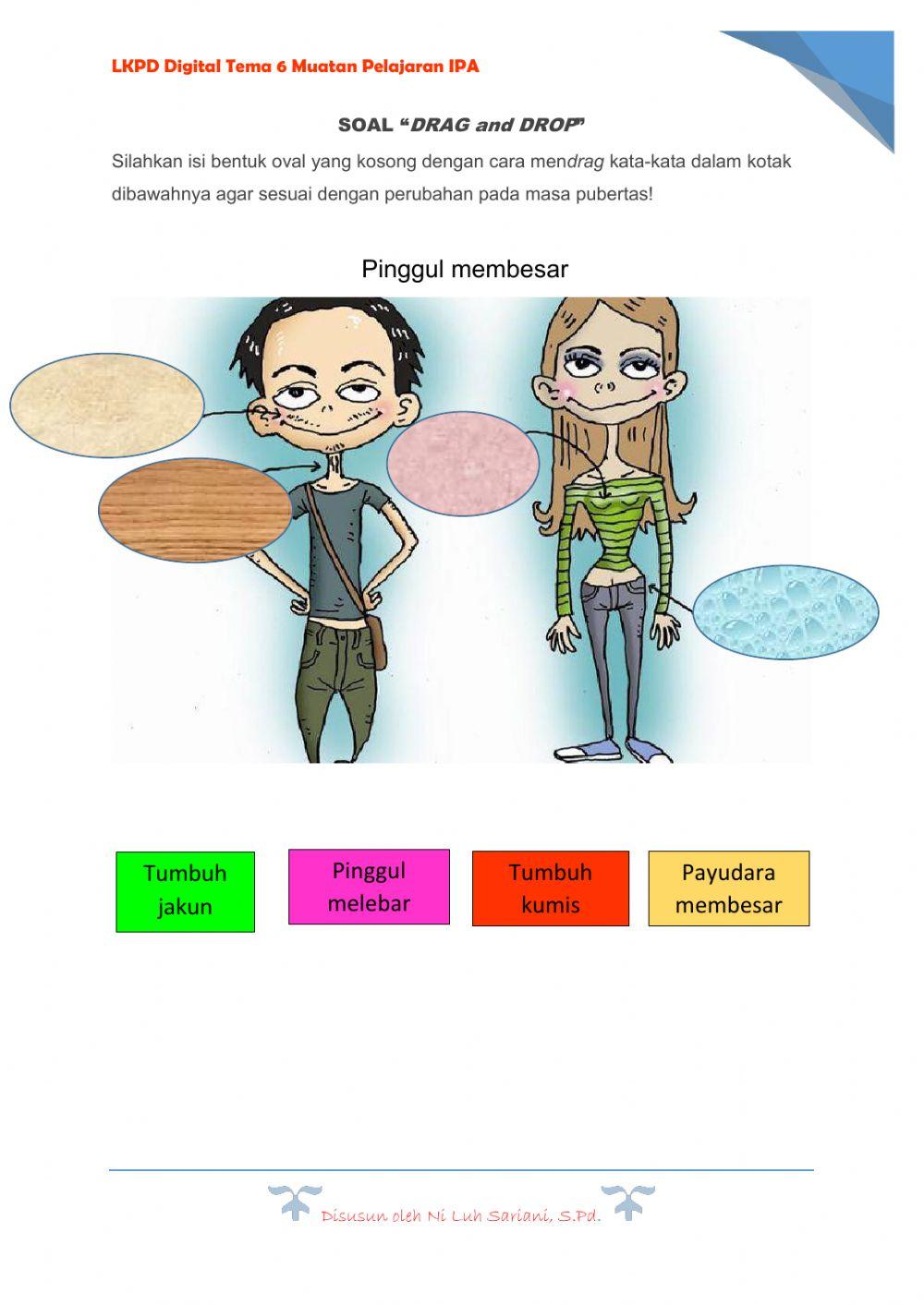 LKPD Tema 6 Muatan Pelajaran IPA