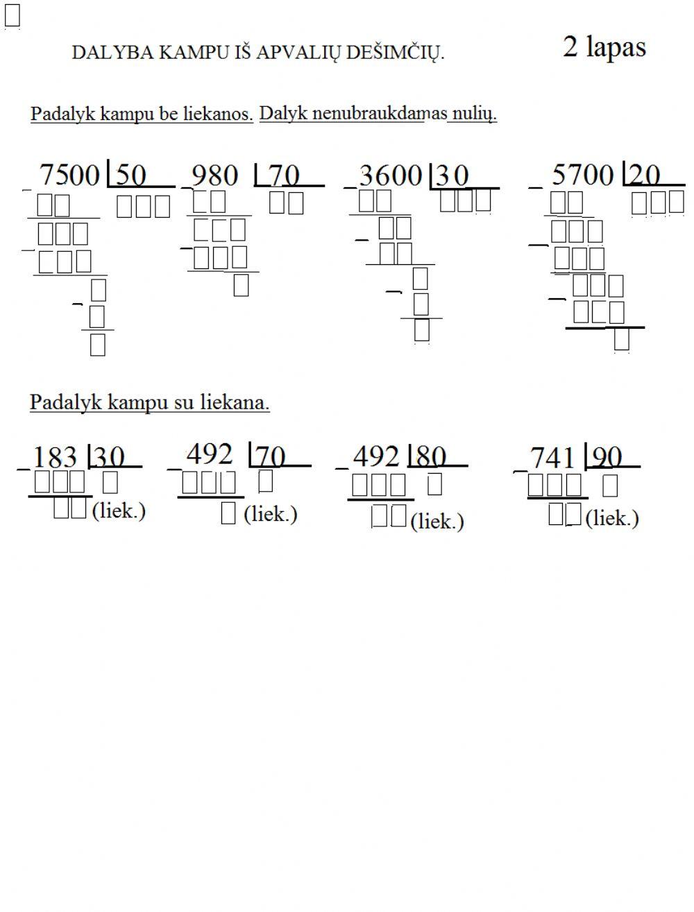 Dalyba kampu su liekana